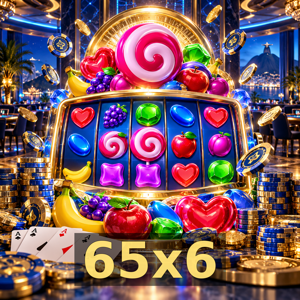 Streaming 4K no cassino ao vivo da 65x6